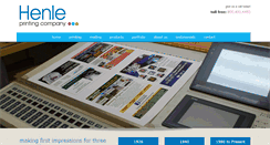 Desktop Screenshot of henleprinting.com