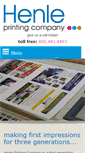 Mobile Screenshot of henleprinting.com