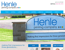 Tablet Screenshot of henleprinting.com